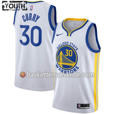 Maillot Basket Golden State Warriors Stephen Curry 30 2019-20 Nike Association Edition Swingman - Enfant